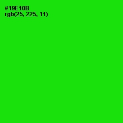 #19E10B - Green Color Image