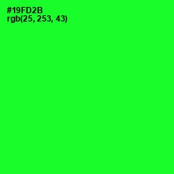 #19FD2B - Green Color Image