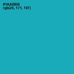 #1AABBB - Eastern Blue Color Image