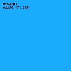 #1AABFC - Dodger Blue Color Image