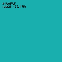 #1AAFAF - Eastern Blue Color Image