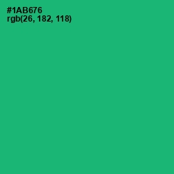 #1AB676 - Jade Color Image