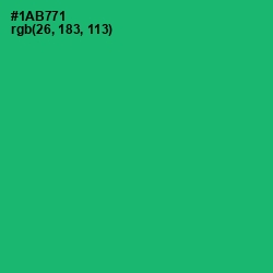 #1AB771 - Jade Color Image