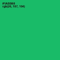 #1ABB68 - Jade Color Image
