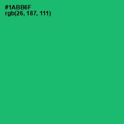 #1ABB6F - Jade Color Image