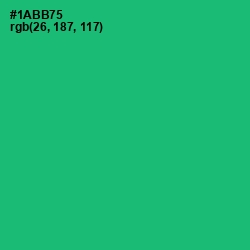 #1ABB75 - Jade Color Image