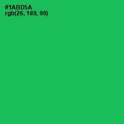#1ABD5A - Jade Color Image