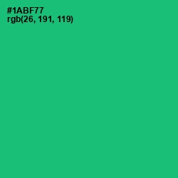 #1ABF77 - Jade Color Image