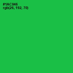 #1AC046 - Malachite Color Image