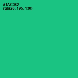 #1AC382 - Caribbean Green Color Image