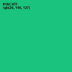 #1AC47F - Malachite Color Image