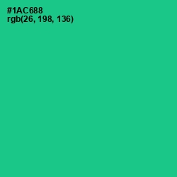 #1AC688 - Caribbean Green Color Image