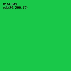 #1AC849 - Malachite Color Image