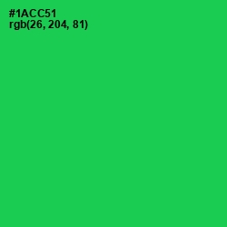 #1ACC51 - Malachite Color Image