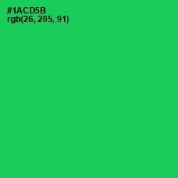 #1ACD5B - Malachite Color Image