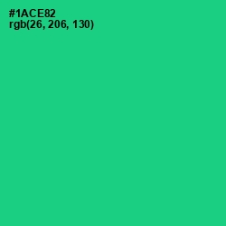 #1ACE82 - Caribbean Green Color Image