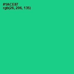 #1ACE87 - Caribbean Green Color Image