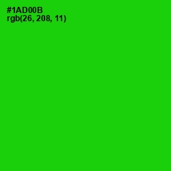 #1AD00B - Green Color Image