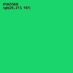 #1AD56B - Malachite Color Image