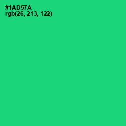 #1AD57A - Malachite Color Image