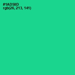 #1AD58D - Caribbean Green Color Image