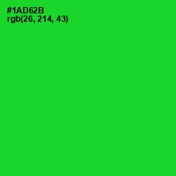 #1AD62B - Green Color Image