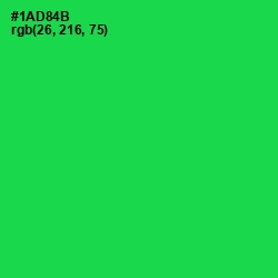 #1AD84B - Malachite Color Image