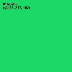 #1AD966 - Malachite Color Image