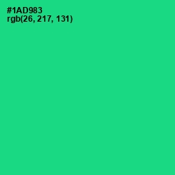 #1AD983 - Caribbean Green Color Image