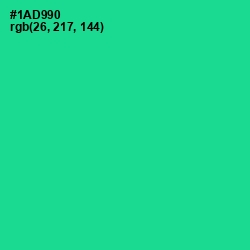 #1AD990 - Caribbean Green Color Image