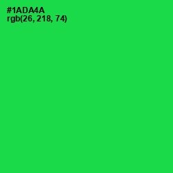 #1ADA4A - Malachite Color Image