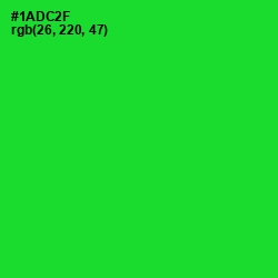 #1ADC2F - Green Color Image