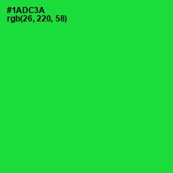 #1ADC3A - Green Color Image