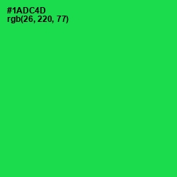 #1ADC4D - Malachite Color Image