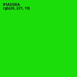 #1ADD0A - Green Color Image