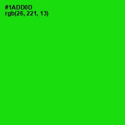 #1ADD0D - Green Color Image