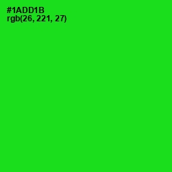 #1ADD1B - Green Color Image