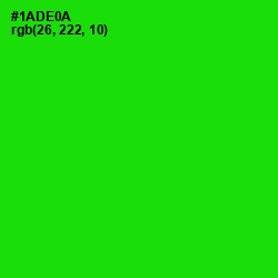 #1ADE0A - Green Color Image