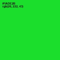 #1ADE2B - Green Color Image