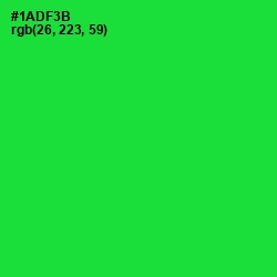 #1ADF3B - Green Color Image