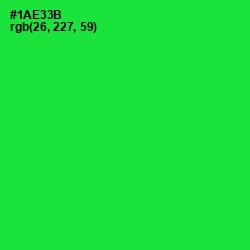 #1AE33B - Green Color Image