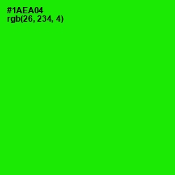 #1AEA04 - Green Color Image