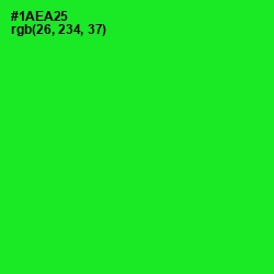 #1AEA25 - Green Color Image