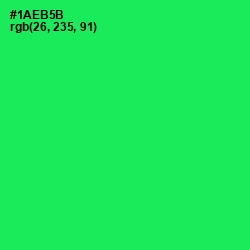 #1AEB5B - Malachite Color Image