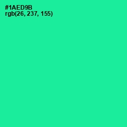 #1AED9B - Shamrock Color Image