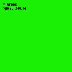 #1AF006 - Green Color Image