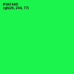 #1AF44D - Malachite Color Image