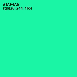#1AF4A5 - Shamrock Color Image