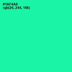 #1AF4A6 - Shamrock Color Image