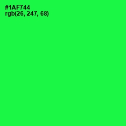 #1AF744 - Malachite Color Image